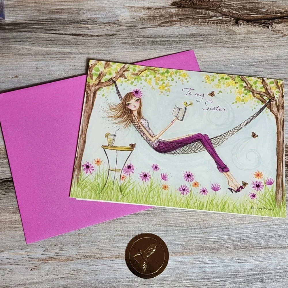 Papyrus‎ Bella Pilar To my Sister Happy Mother's Day Relax Hammock Card SEALED